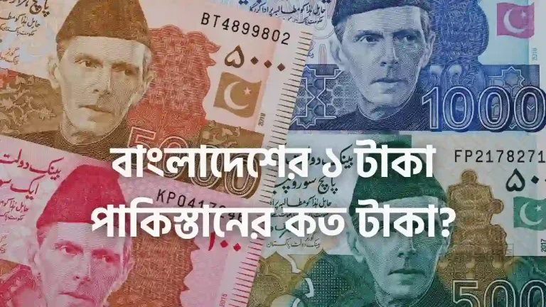 পাকিস্তানের টাকার মান কত