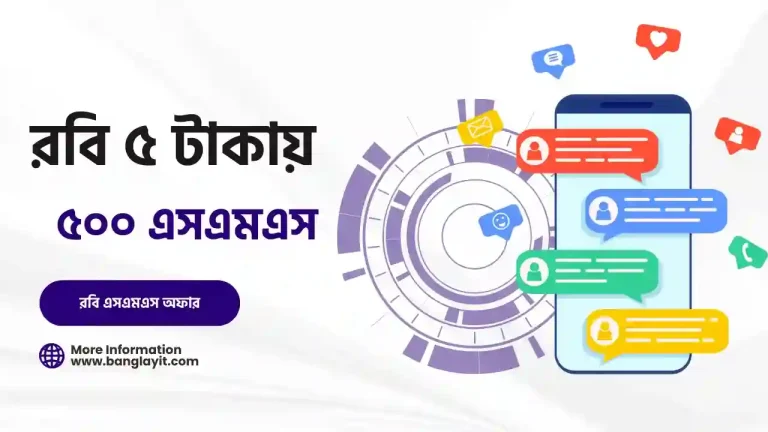 রবি ৫ টাকায় ৫০০ এসএমএস